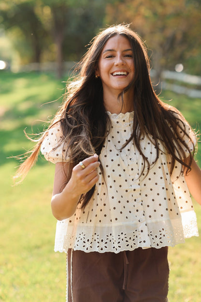 Tessa Polka Dot Top