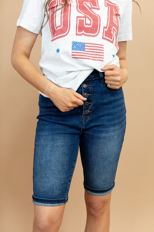 Georgia Bermuda Shorts — Brooklyn Blush women's boutique, Draper Utah