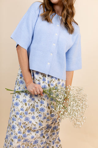 Alix Cardigan in Blue