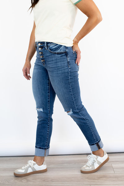 Haidee Skinny Straight Jeans