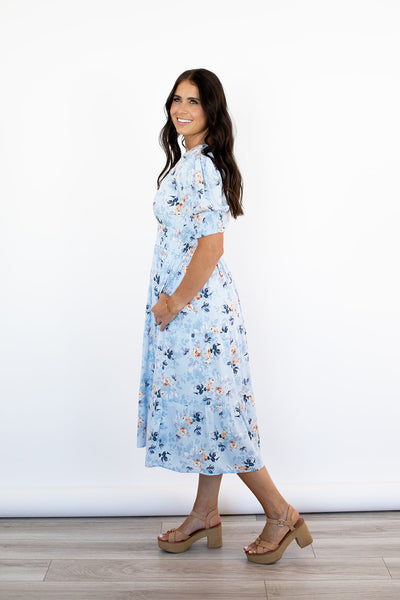 Flora Sky Blue Dress