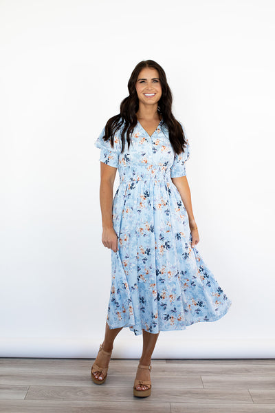 Flora Sky Blue Dress