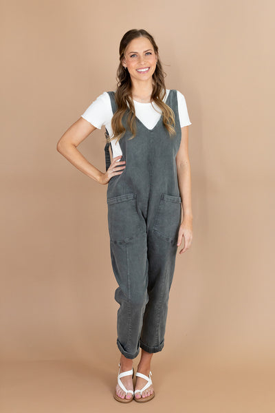 Amara Jumpsuit in Ash Black