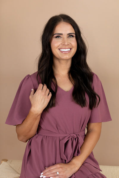 Jessa Plum Dress