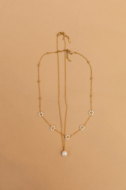Flower Necklace Set