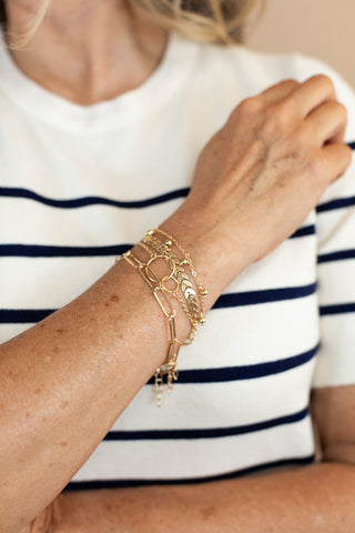 Gold Layering Bracelet Set