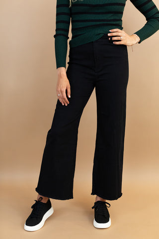 Felica Wide Leg Jean In Black