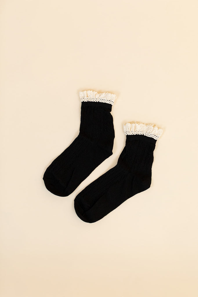 Net Pointelle Socks