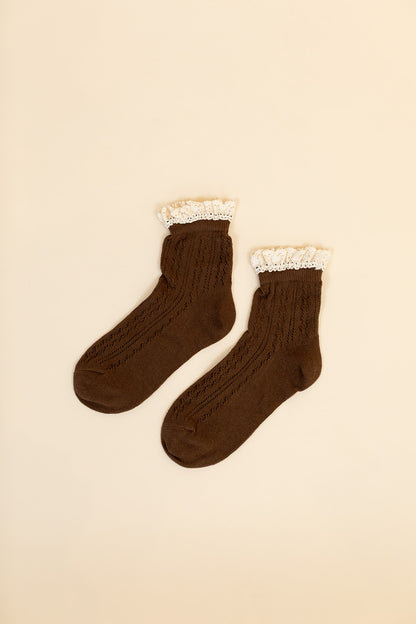 Net Pointelle Socks