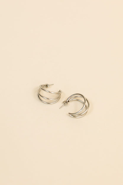 Silver Hoops