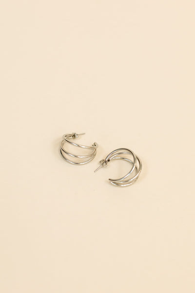 Silver Hoops