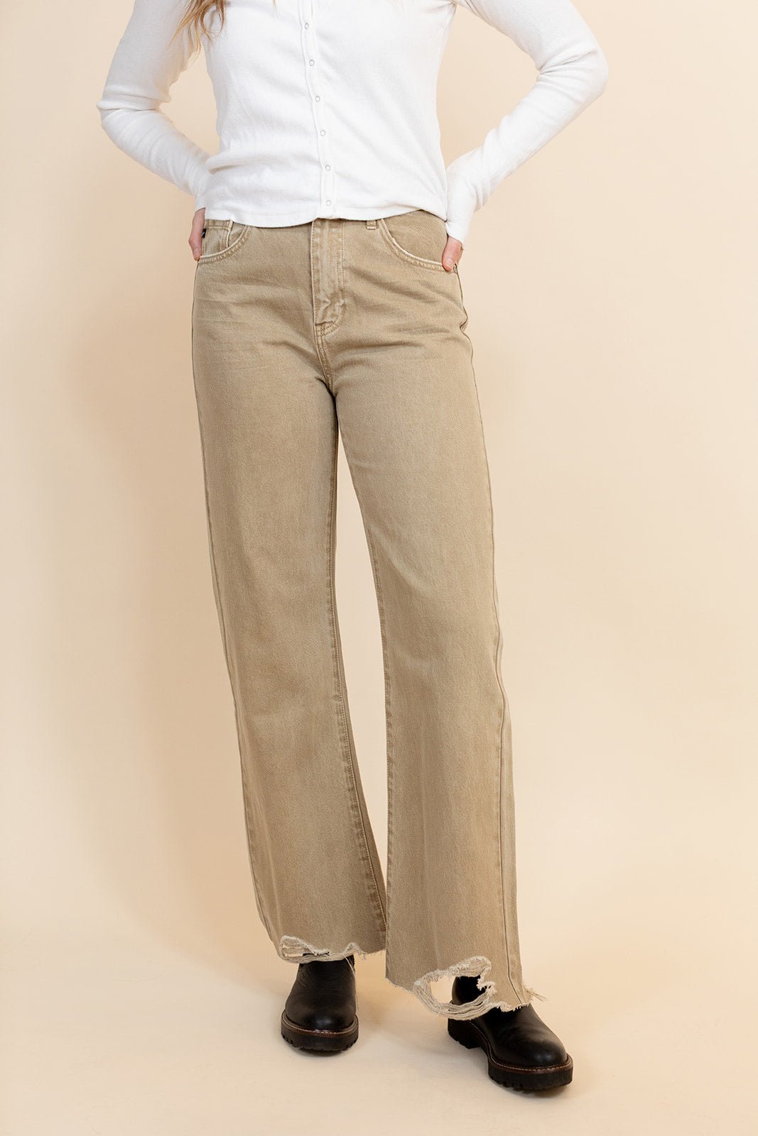 Dylan High Rise Brown Jeans