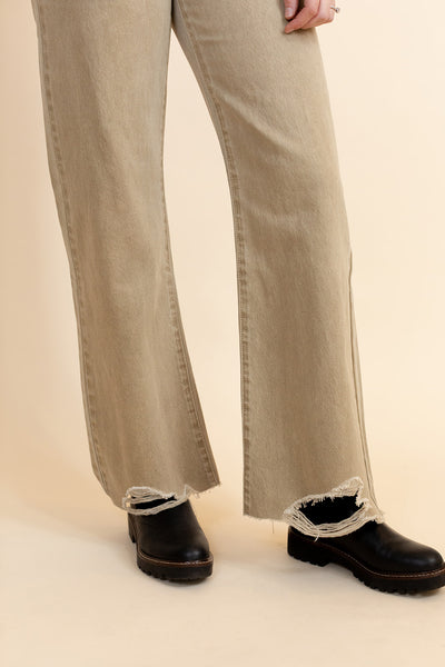 Dylan Ultra High Rise Brown Jeans