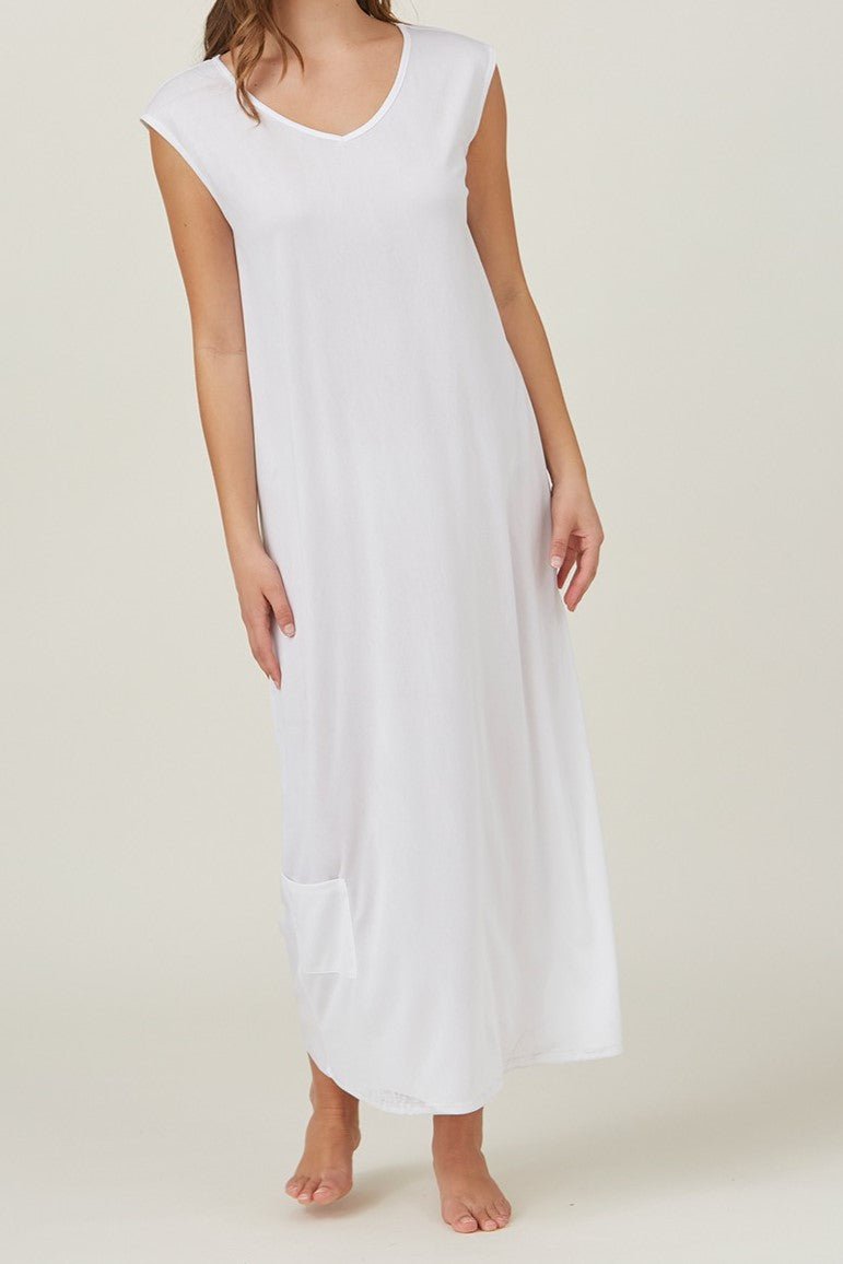 White temple dress slip — layering slip for LDS temple dresses, view 2