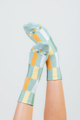 Women's Sage Stripe Socks