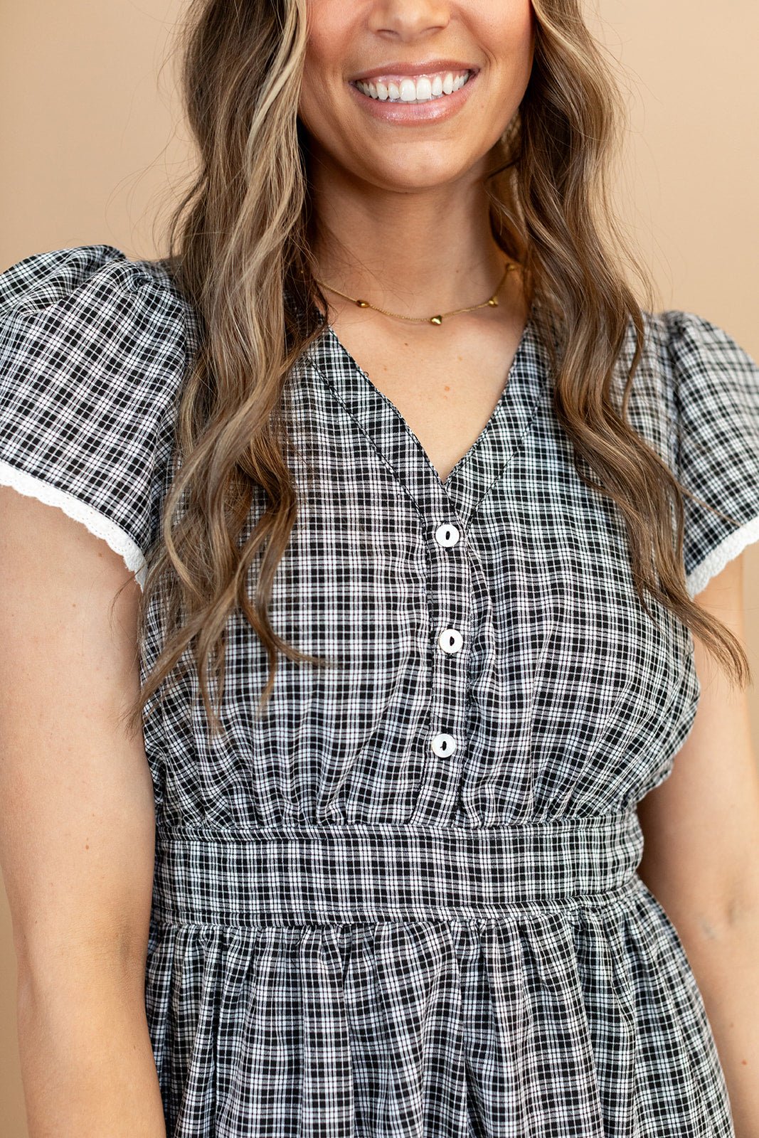 Rayla Plaid Tiered Dress