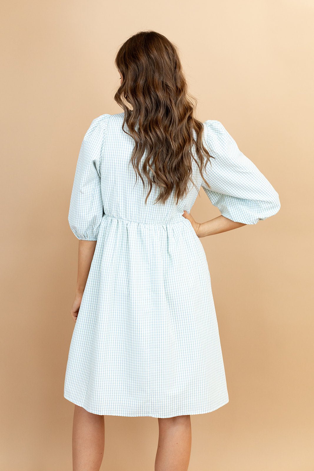 Maisie Plaid Midi Dress