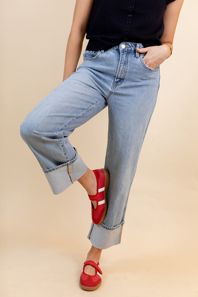 Tyra Super High Rise Cuff Jean