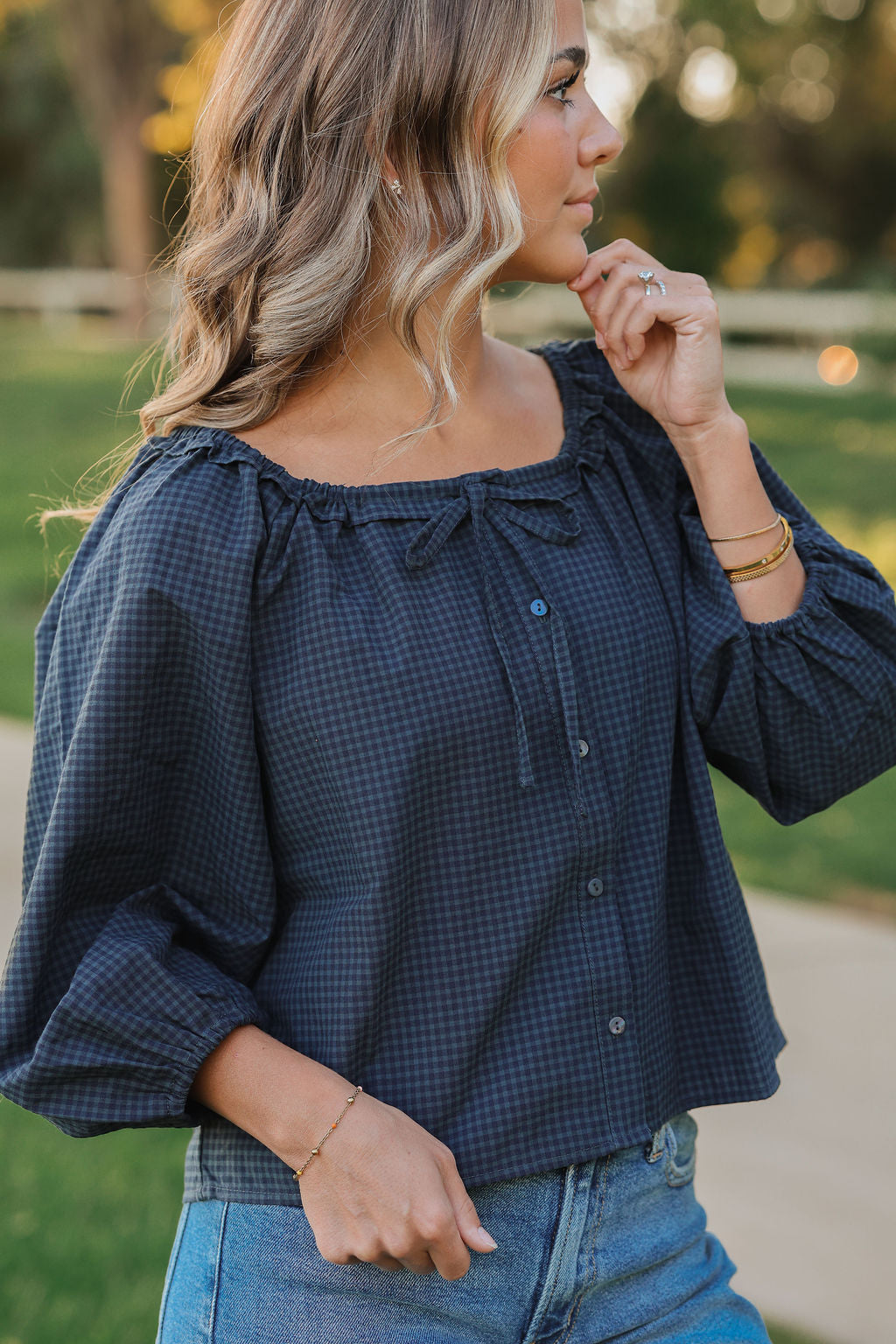 Andi Gingham Top