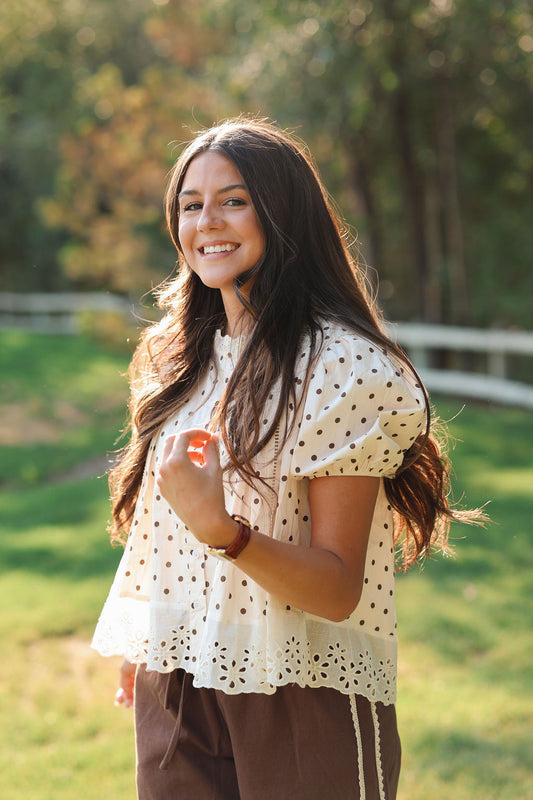 Tessa Polka Dot Top