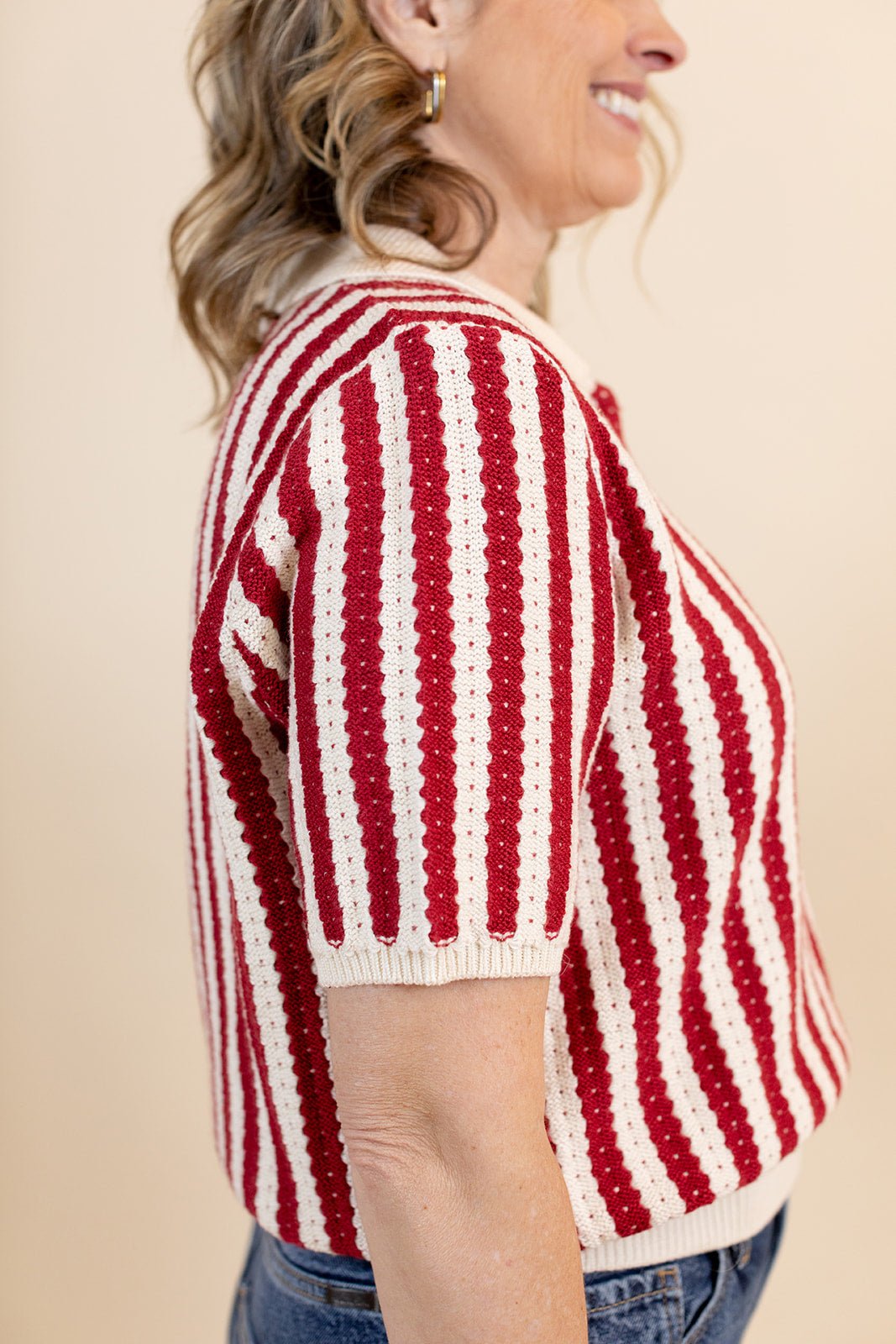 Melina Stripe Knit Top