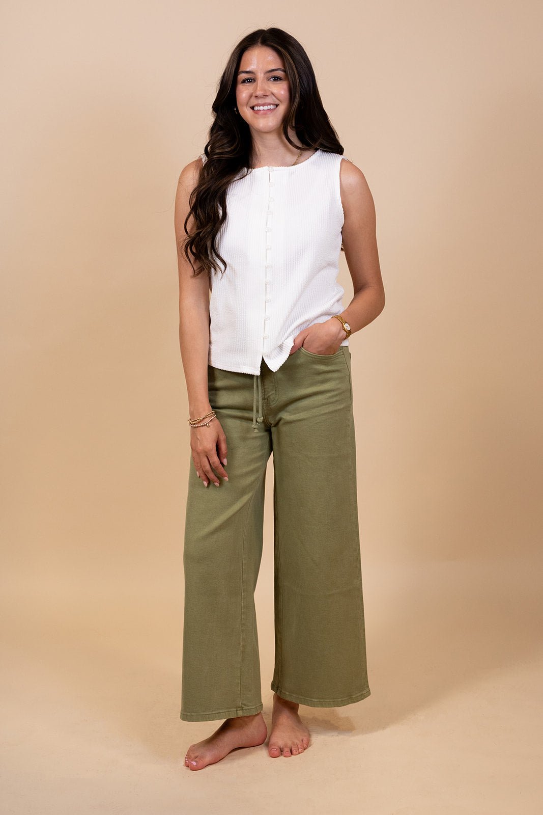 Olivia Crop Wide Pant