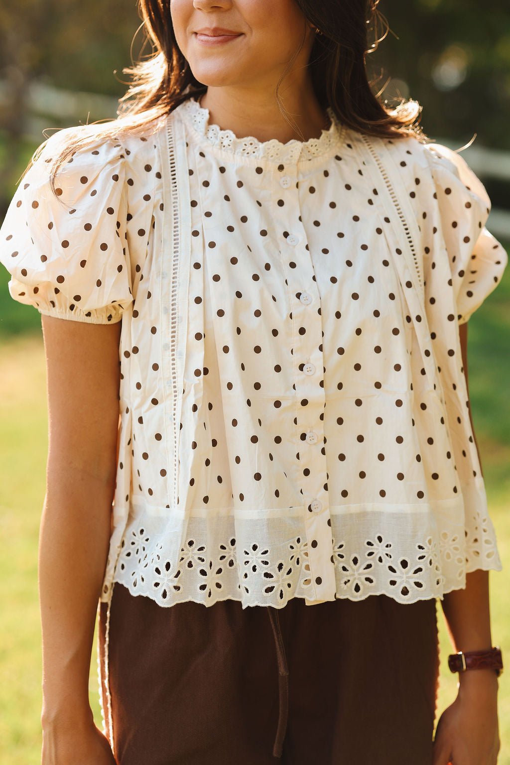 Tessa Polka Dot Top