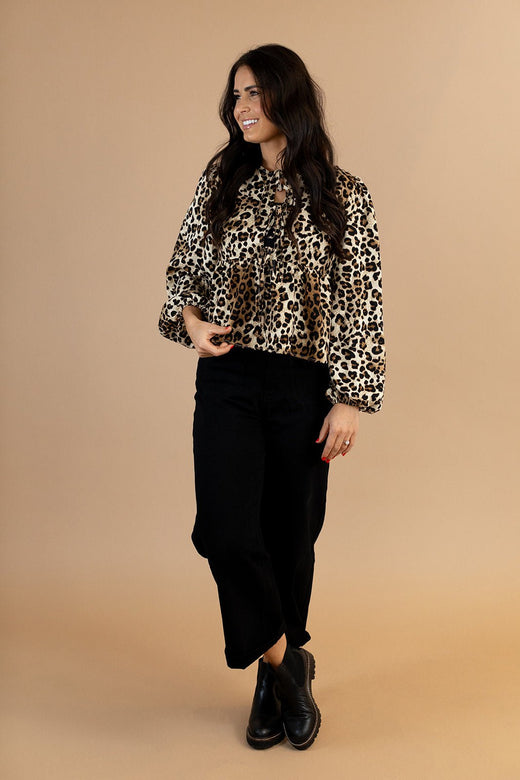 Tia Leopard Top — Brooklyn Blush women's boutique, Draper Utah