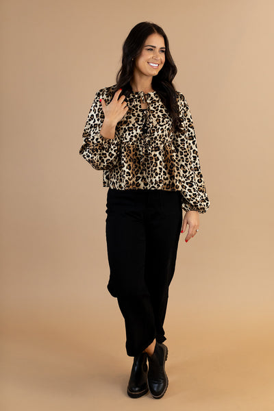 Tia Leopard Top