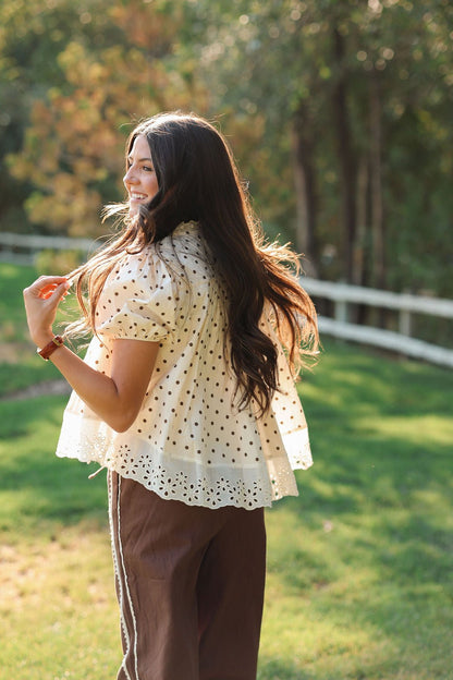Tessa Polka Dot Top