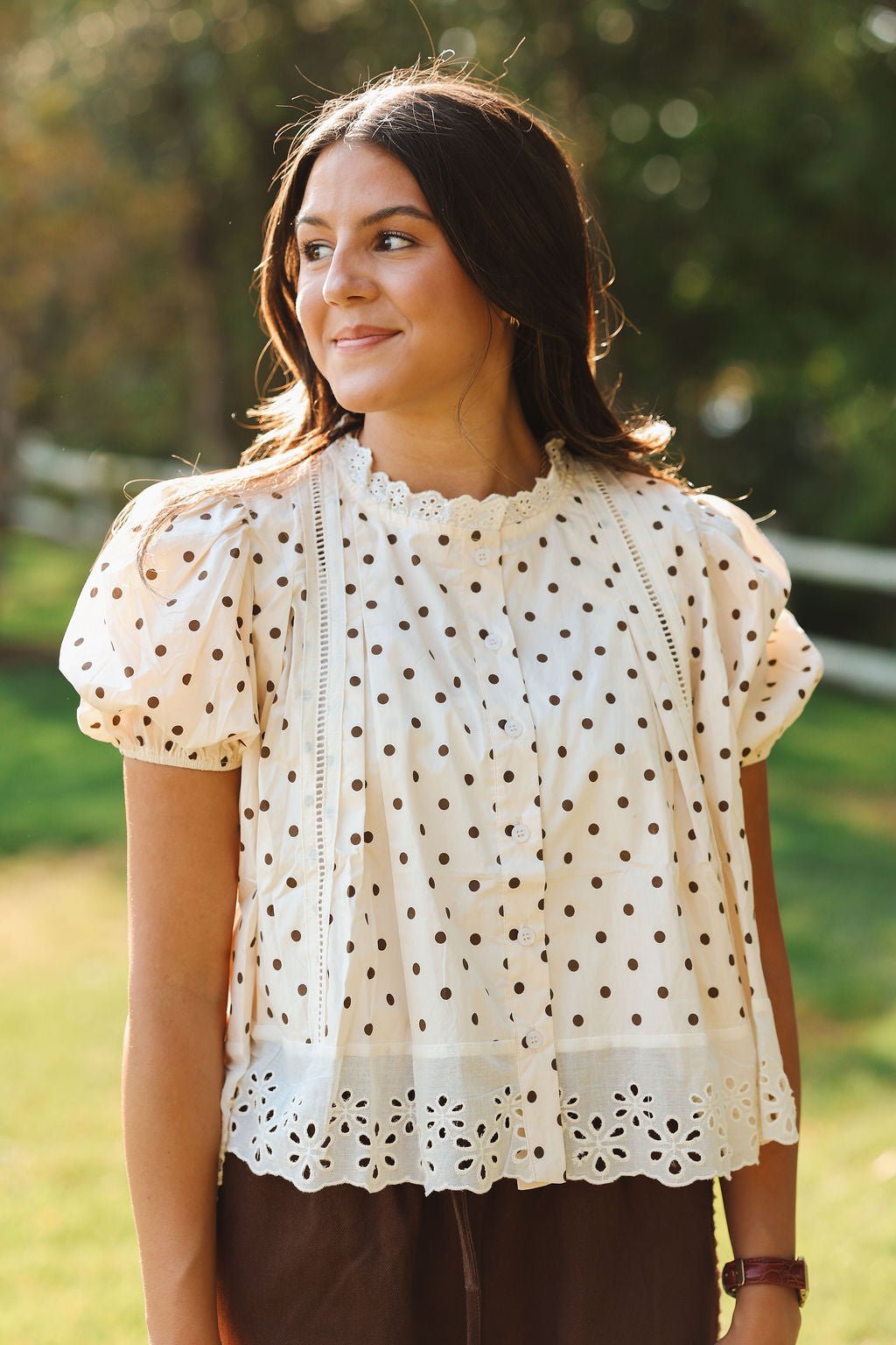 Tessa Polka Dot Top