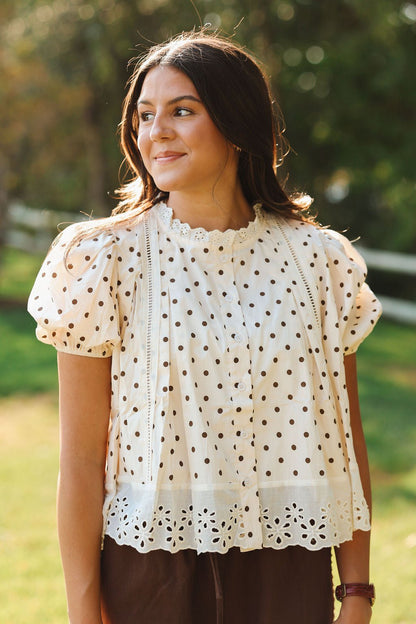 Tessa Polka Dot Top