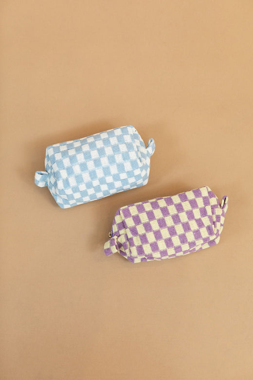 Checkered Purple Bag — Brooklyn Blush, Draper Utah