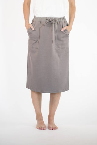 Kass Skirt in Stone Grey