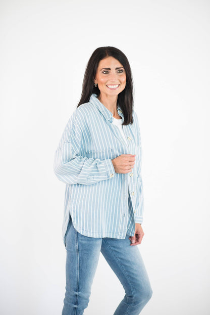 Kellan Striped Shacket