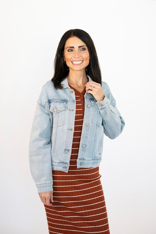 Hadlee Denim Jacket — Brooklyn Blush women's boutique, Draper Utah