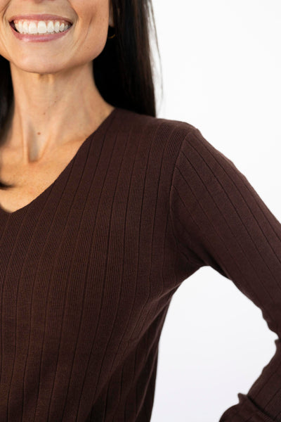 Noreen Sweater Dress in Cacao