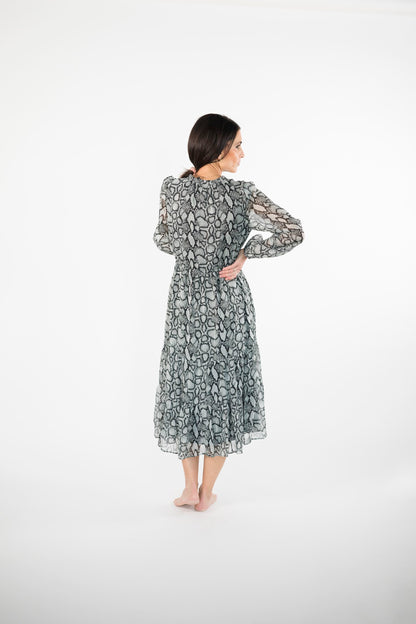 Jayra Snake Print Dress