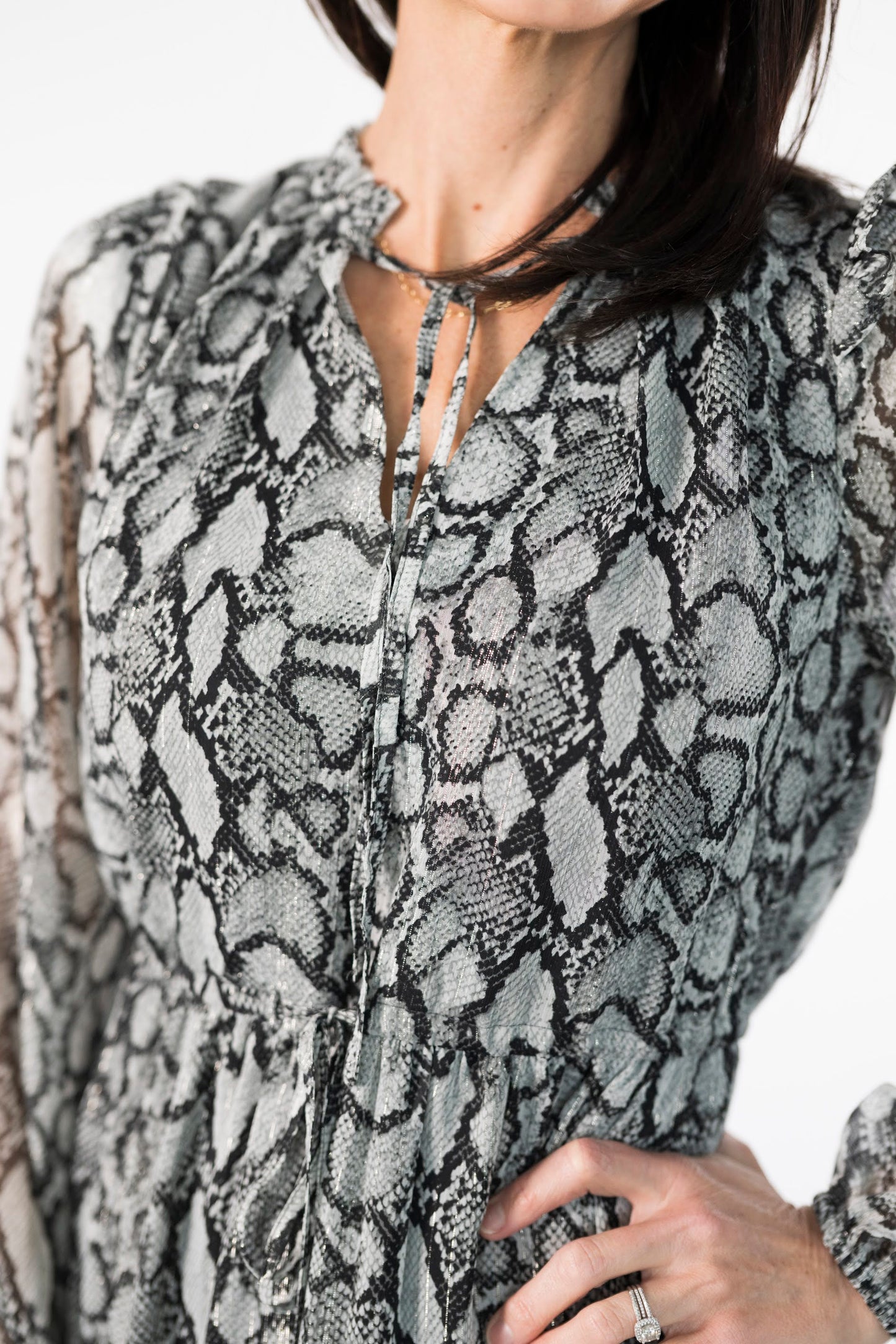 Jayra Snake Print Dress