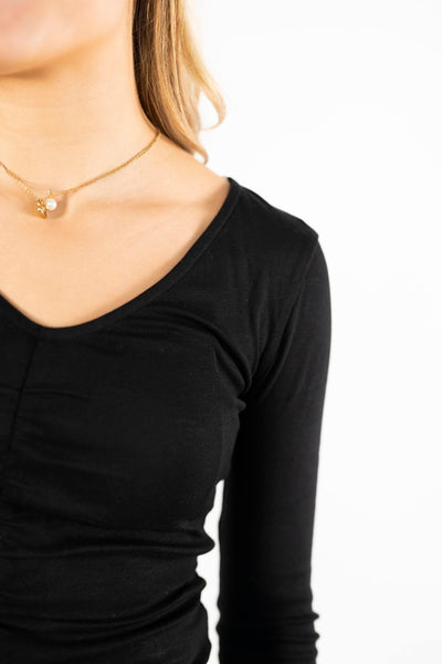 Preslie Top in Black