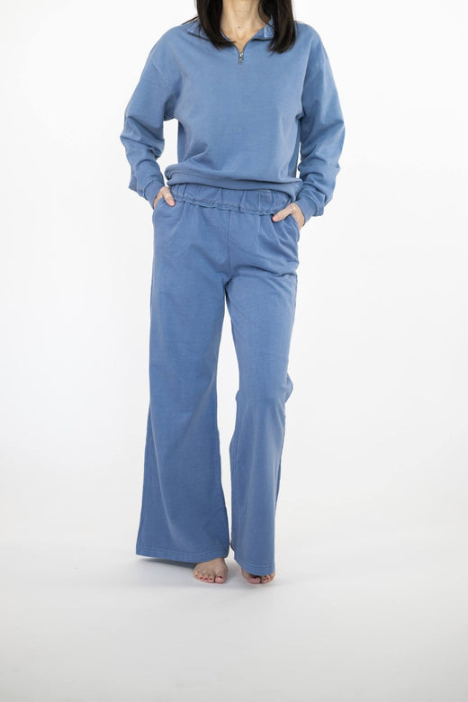 Liza Sweatpants in Blue — Brooklyn Blush women's boutique, Draper Utah