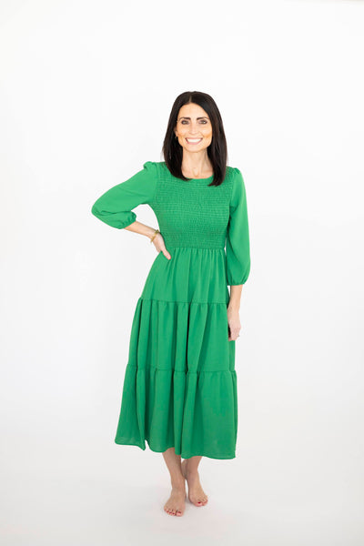 Shantel Dress in Gucci Green