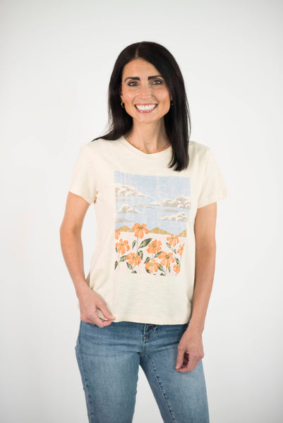 Wrenley Scenic Print Tee