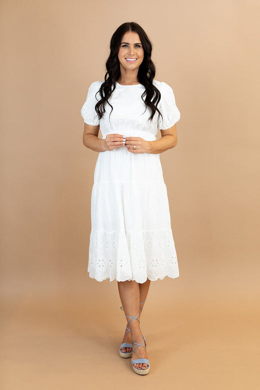 Dallie Embroidered Dress — Brooklyn Blush women's boutique, Draper Utah