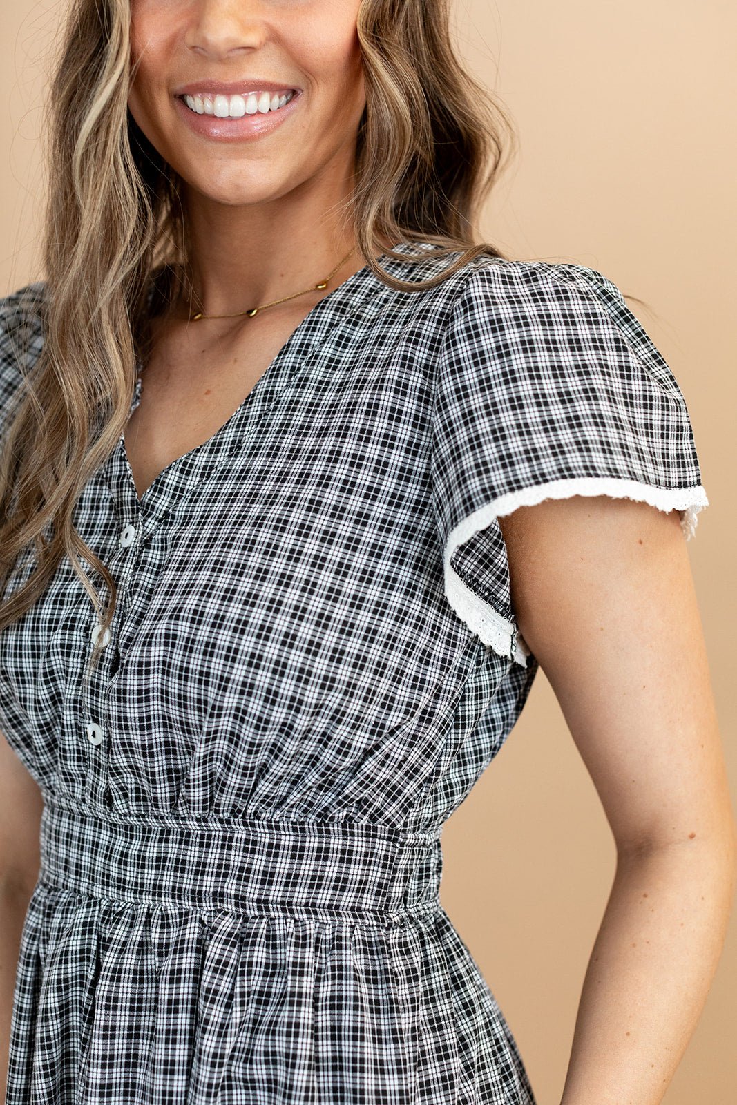 Rayla Plaid Tiered Dress