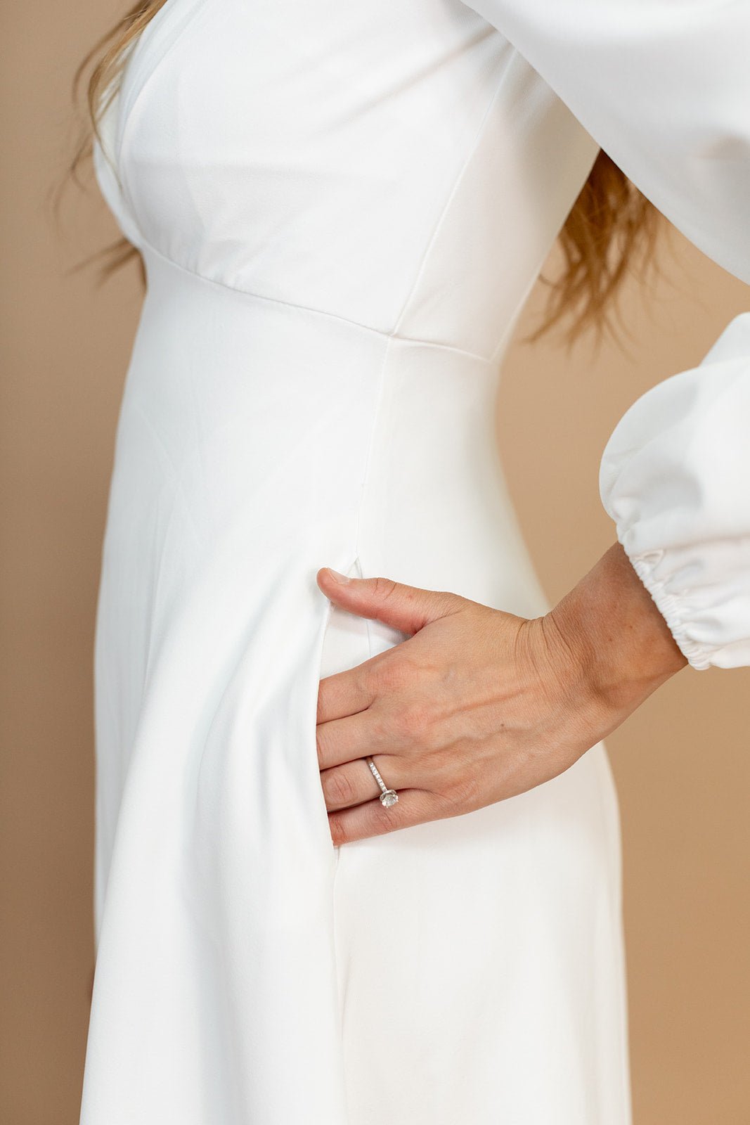 Juliet Temple Dress — white LDS temple dress, view 2