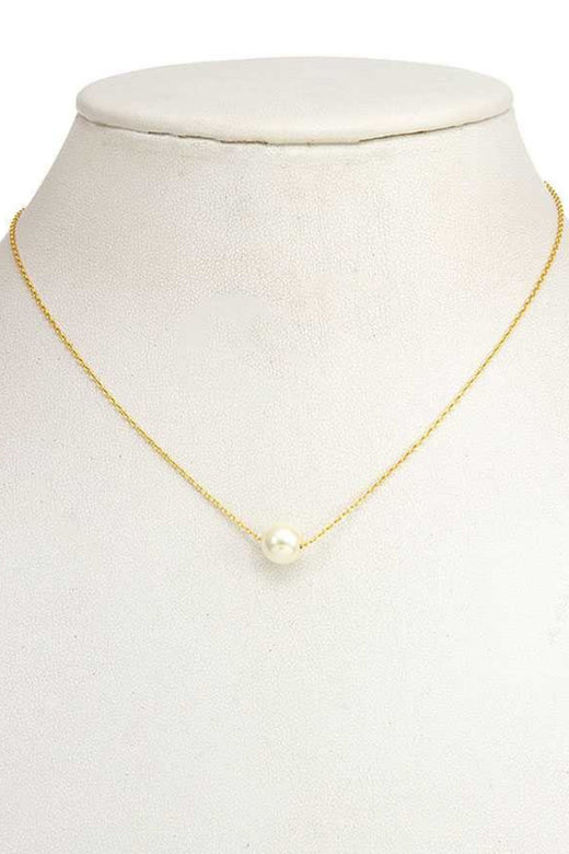 Gold Pearl Necklace — Brooklyn Blush, Draper Utah