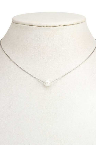 Silver Pearl Necklace