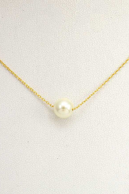 Gold Pearl Necklace