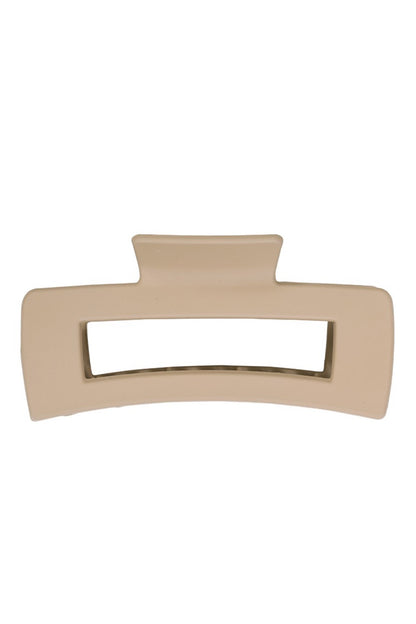 Ash Mocha Rectangle Hair Claw Clip